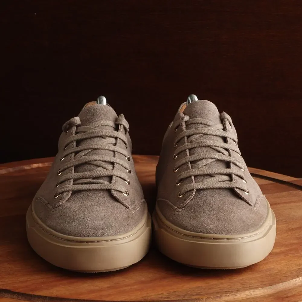 TCG Sneakers Mens Size 10 Gray Cooper Suede Modern Contemporary Casual Low Shoes